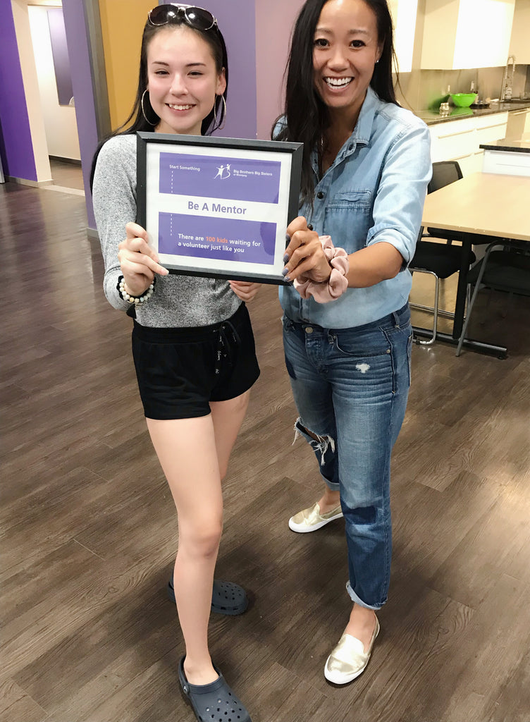 Amy Tung and mentee Paige at Big brothers Big Sisters
