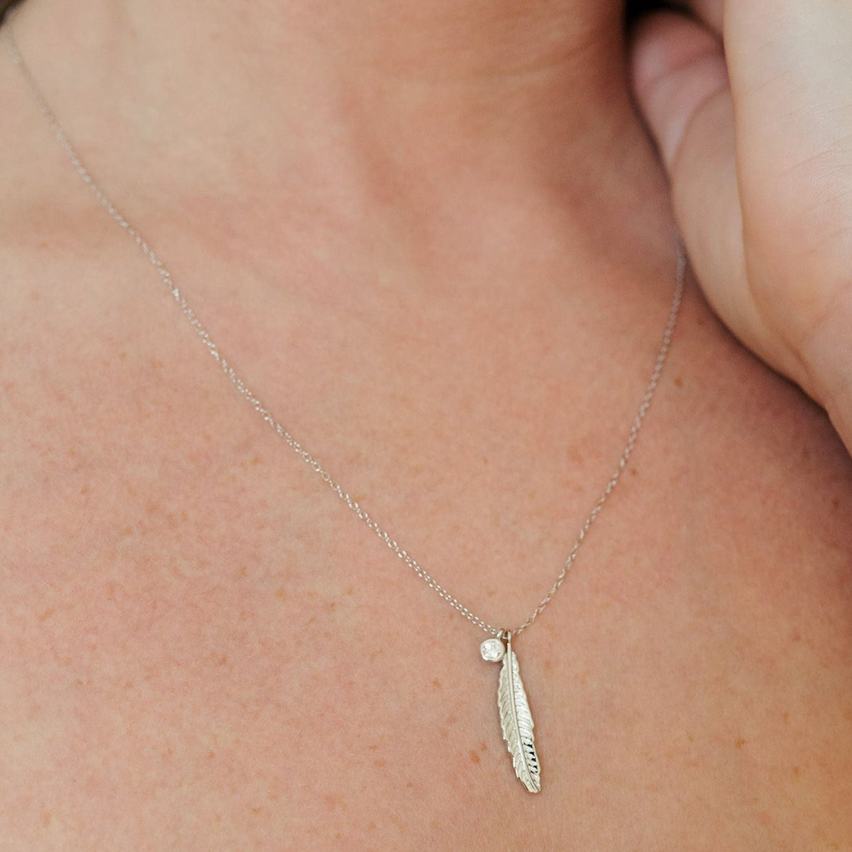 アクセサリー feather necklace silver 925 925 Sterling Silver Double Feather Pendant Necklace for Women
