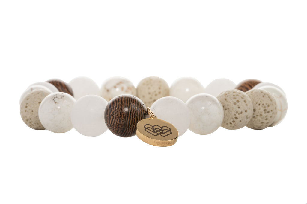 Featuring a blend of rosewood, riverstone and lava beads, this boho-chic diffuser bracelet is a must!