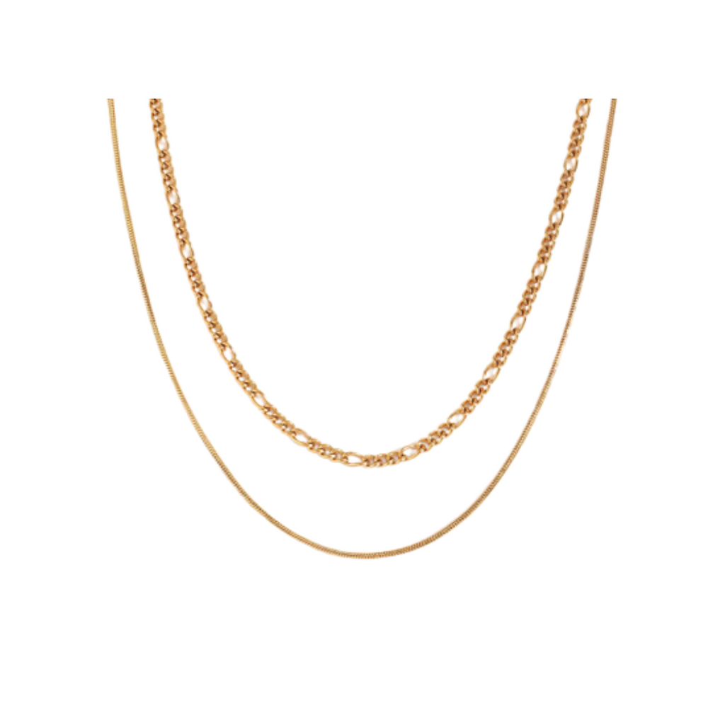 2 in 1 stainless steel necklace for layering