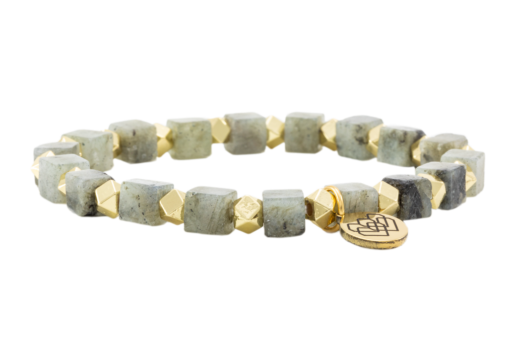 "Radiant Guardian: Labradorite bracelet, a powerful shield against negativity with calming and transformative properties."